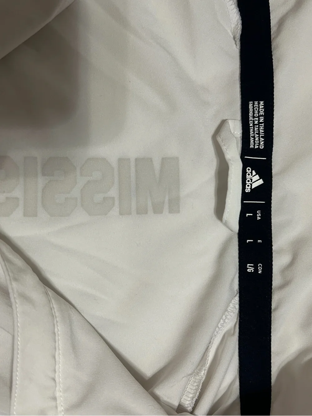 adidas Light Gray Quarter-Zip Windbreaker with Maroon Logo